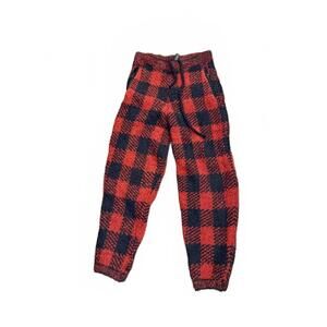 SKIMS Red and Black Checkered Women's Pants, S/M